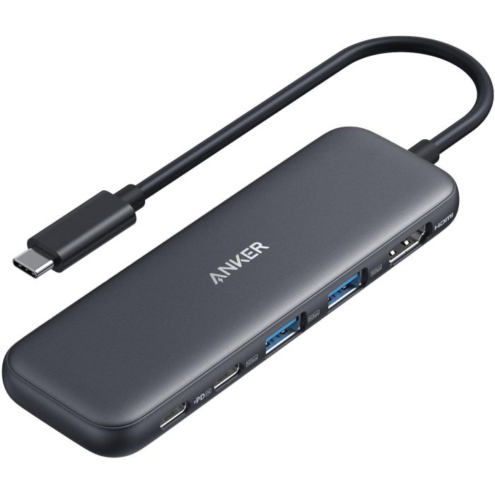 Anker USB-C Hub (5 en 1) con 1x 4K HDMI, 2x USB-A, 1x USB-C y 1x USB-C Power Delivery 100W