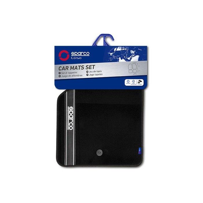 Sparco Alfombra Strada 2012 B Negro Cs 6 03763BNR Moqueta Negro Diseño Deportivo Fácil Limpieza 1 Sparco Alfombra Strada 2012 B Negro Cs 6 03763BNR Moqueta Negro Diseño Deportivo Fácil Limpieza 1