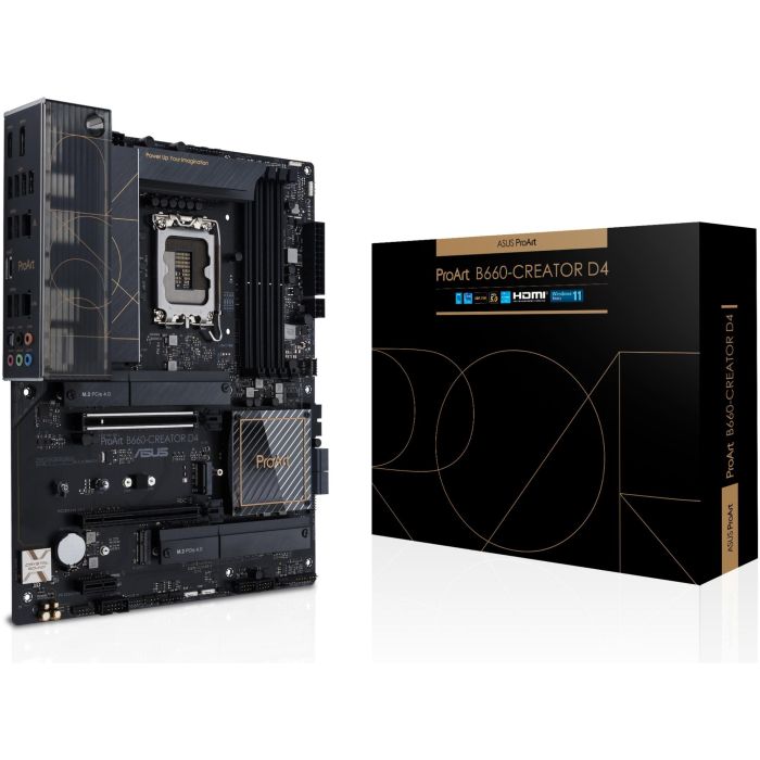 ASUS B660-CREATOR D4 Placa Base Intel LGA 1700 B660 DDR4 ATX para PC Gaming/Creación 0 ASUS B660-CREATOR D4 Placa Base Intel LGA 1700 B660 DDR4 ATX para PC Gaming/Creación 0