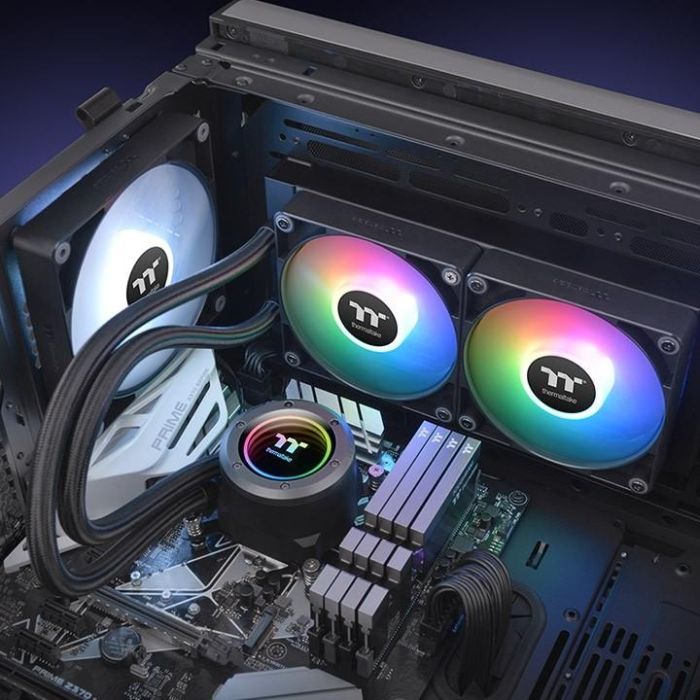 Thermaltake TH240 ARGB Sync V2 CPU Cooler Líquido Todo en Uno 240mm ARGB para Procesador Negro 4 Thermaltake TH240 ARGB Sync V2 CPU Cooler Líquido Todo en Uno 240mm ARGB para Procesador Negro 4