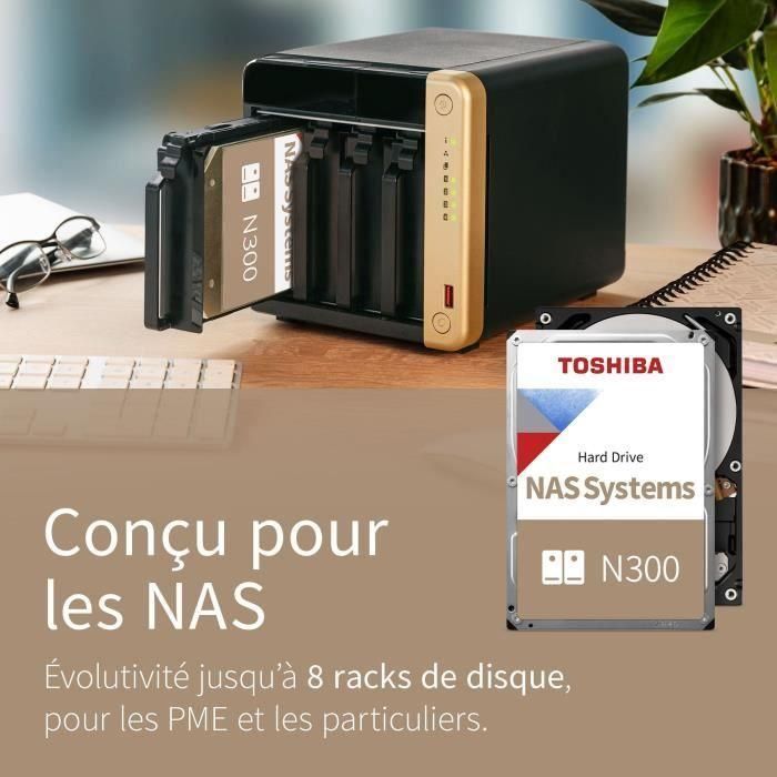 Disco duro interno - TOSHIBA - NAS N300 - 14 TB - 7200 rpm - Alta fiabilidad - RAID 1 Disco duro interno - TOSHIBA - NAS N300 - 14 TB - 7200 rpm - Alta fiabilidad - RAID 1