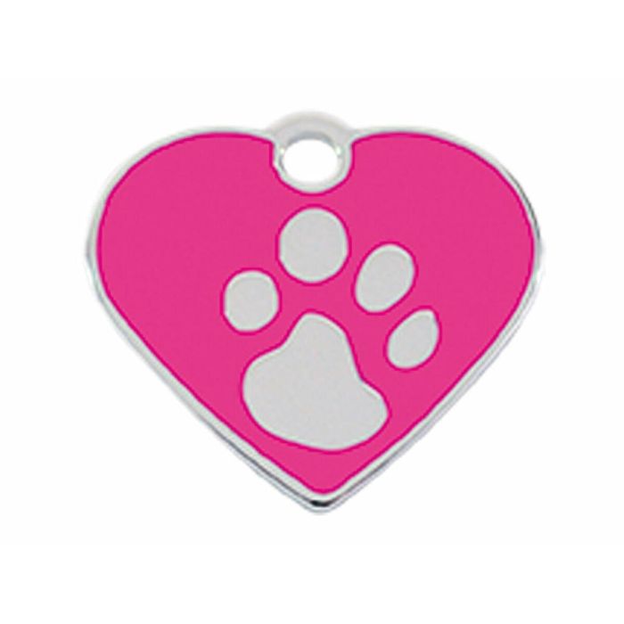 Placa identificativa Imarc Heart Rosa Plateado