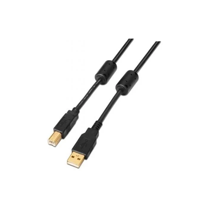 Cable USB 2.0 A a USB B NANOCABLE 10.01.1203 Negro 3 m (1 unidad) 3