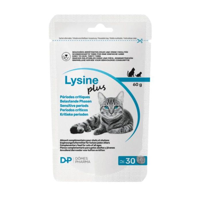 Lysine Plus Snacks con L-Lisina para Mascotas, 30 unidades de 2 gramos