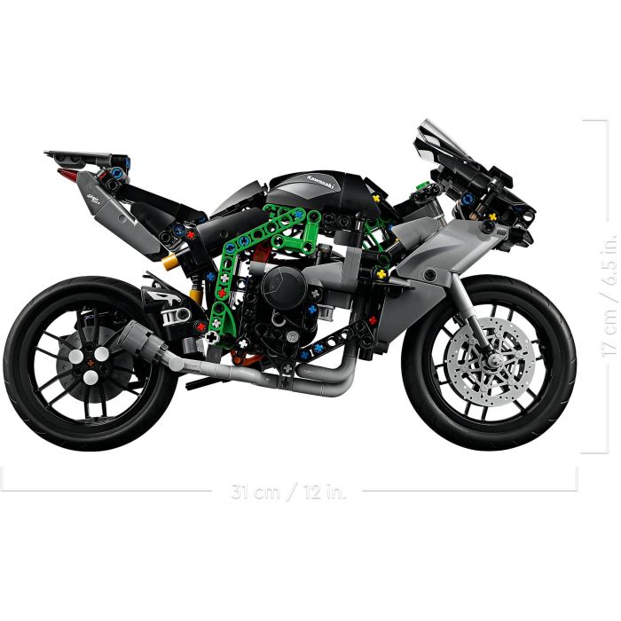 LEGO 42170 Technic Moto Kawasaki Ninja H2R, Maqueta de Construcción, Juguete Regalo Niños 4