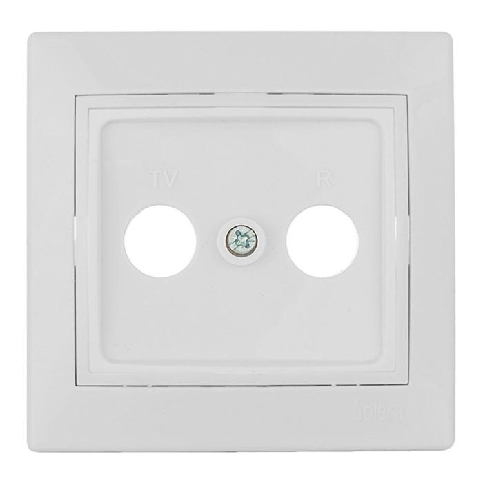 Solera Tapa para radio y TV universal modelo Europa, color blanco, erp47tlvu