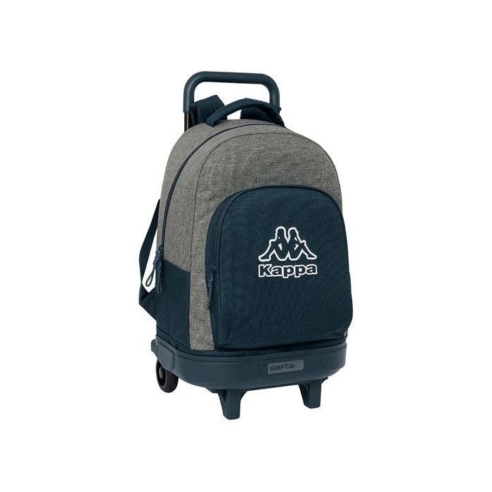 Mochila Escolar con Ruedas Kappa Dark navy Gris Azul marino 33 X 45 X 22 cm