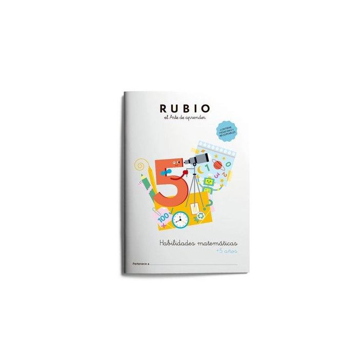 Cuaderno Rubio Habilidades Matematicas +5 Años