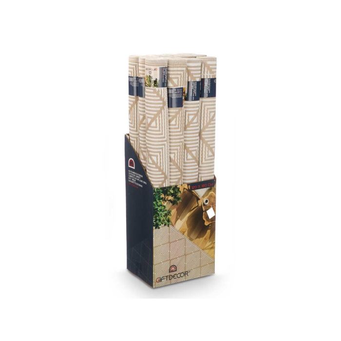 Alfombra Rombos Blanco Beige 120 X 180 Cm Giftdecor (12 Unidades) 1 Alfombra Rombos Blanco Beige 120 X 180 Cm Giftdecor (12 Unidades) 1