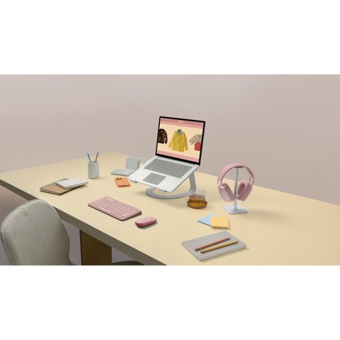 Logitech 910-007014 Ratón Inalámbrico Pebble Mouse 2 M350s Rosa 8