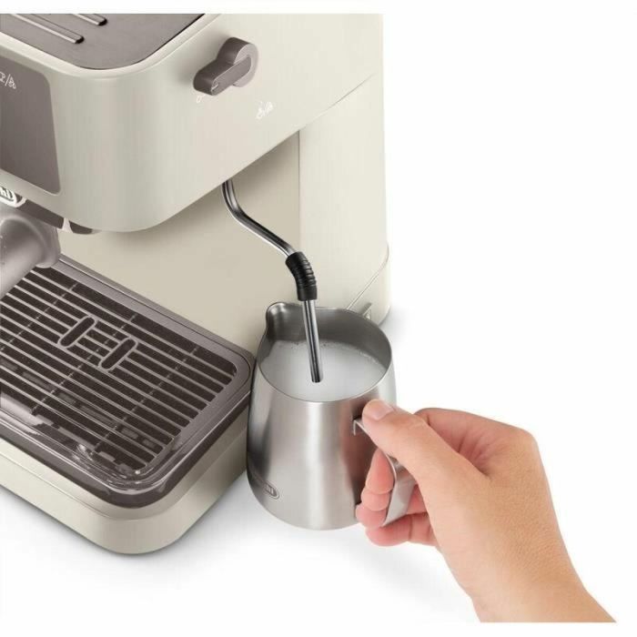 Cafetera espresso - DELONGHI - STILOSA EC235.CR - Bomba individual - Hervidor de acero inoxidable - Compatible con ESE - Boquilla de vapor - Acabado crema 1