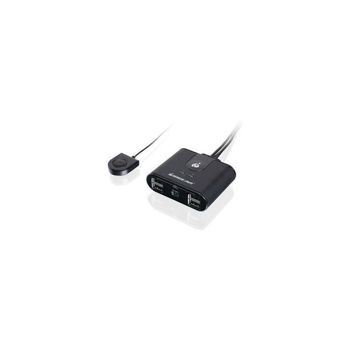 IOGEAR Switch para Compartir Periféricos USB 2.0 de 2 Ordenadores y 4 Dispositivos (Teclado, Ratón, Impresora) 2