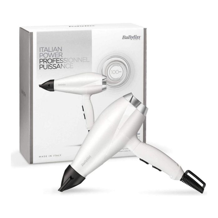 Babyliss 6704WE Secador de Pelo Potente Profesional AC 2000W, 100km/h, Boquilla 6mm para Alisado Salón 5