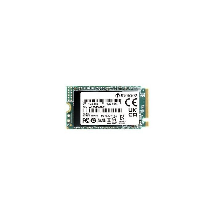 Transcend SSD 256GB M.2 2242 PCIe Gen3x4 NVMe 3D TLC DRAM-less para Portátiles y Ordenadores