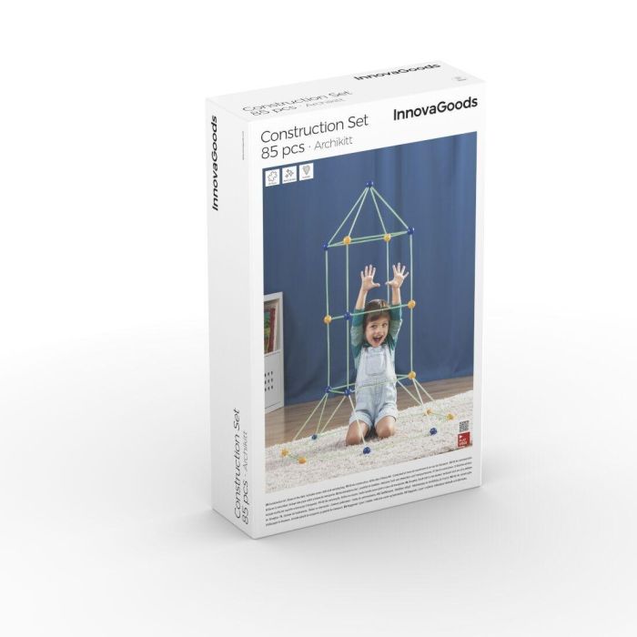 Kit de Construcción de Fuertes para Niños Archikitt InnovaGoods 85 Piezas 1 Kit de Construcción de Fuertes para Niños Archikitt InnovaGoods 85 Piezas 1