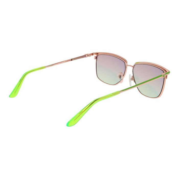 Guess GU00133 95U Gafas de Sol Mujer Adulto Rectangulares de Metal Verde 56 mm Calibre, Puente 12 mm, Patillas 140 mm 1
