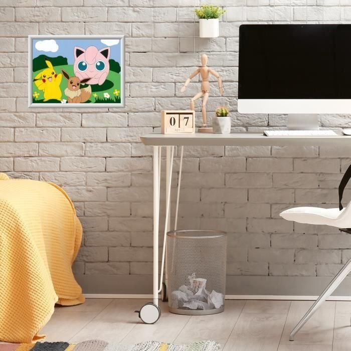 Ravensburger RAV00025839 Kit de pintura por números CreArt Kids, diseño Pokémon, tamaño 18 x 24 cm, juego creativo para niños a partir de 7 años 3