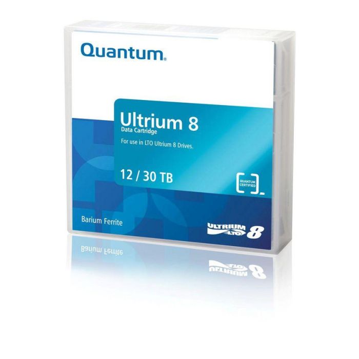 Quantum LTO Ultrium 8 Cinta de Almacenamiento de Datos para Backup y Archivo, 12TB Nativo, 30TB Comprimido, 960m