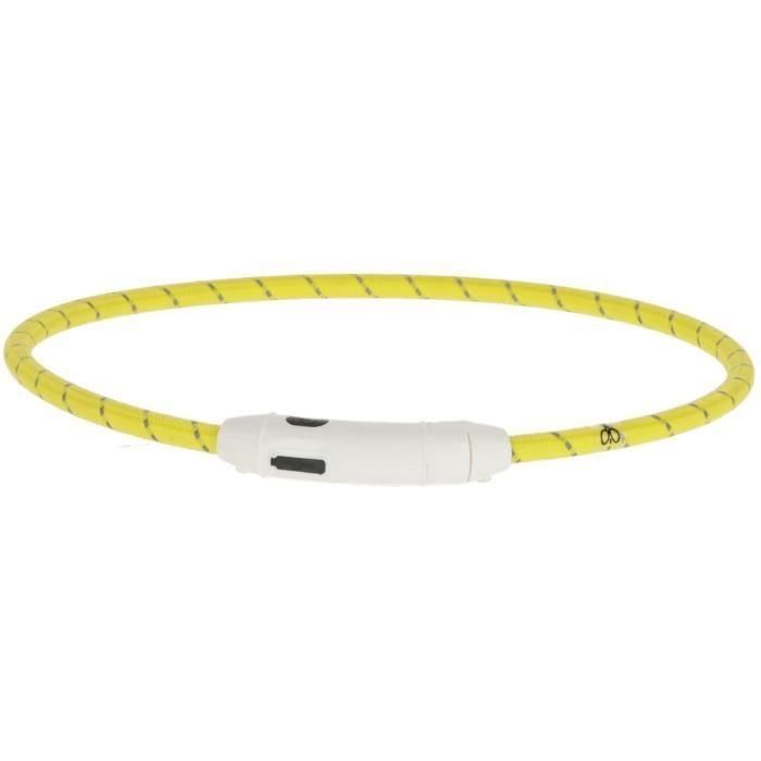 KERBL - Collar LED amarillo - 65 cm x 10 mm - Maxi Safe - Amarillo KERBL - Collar LED amarillo - 65 cm x 10 mm - Maxi Safe - Amarillo
