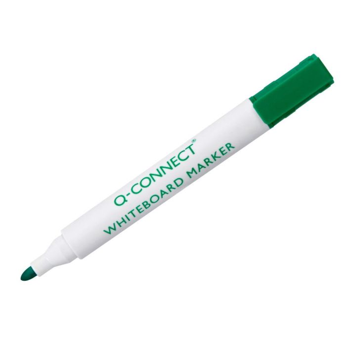 Rotulador Q-Connect Pizarra Blanca Color Verde Punta Redonda 3 mm 10 unidades 2