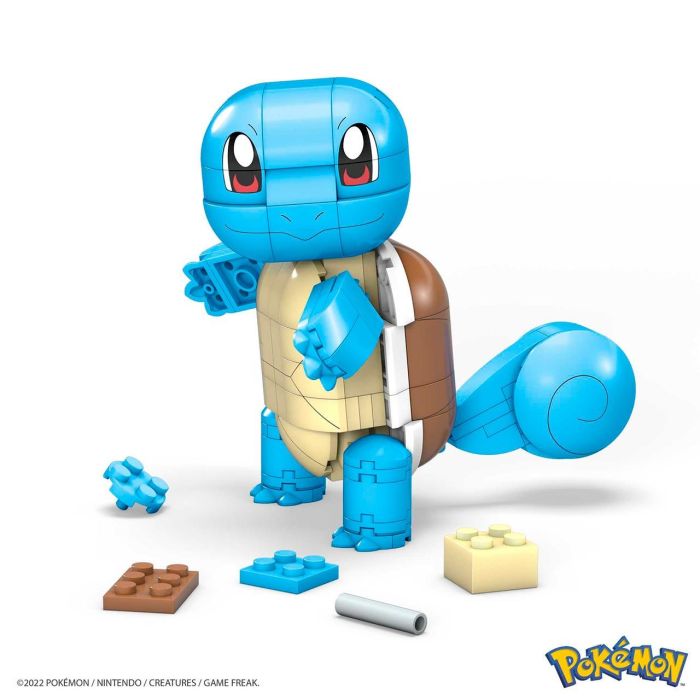 Mega Bloks Gyh00 Pokémon Squirtle Figura Construible Articulada +10cm Efectos Agua 199 Pzs Dive Ball +7 Años 2