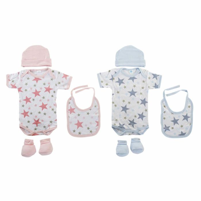 Bebe Baby DKD Home Decor Azul Rosa 19 x 6 x 25 cm Set de 4 (2 Unidades)