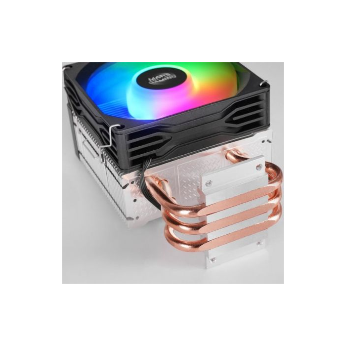 Mars Gaming MCPU-X3 Disipador CPU Low Profile con Ventilador PWM FRGB de 9cm - 190W TDP, Compatible con Intel LGA 1851/1700 y AMD AM5/AM4 4 Mars Gaming MCPU-X3 Disipador CPU Low Profile con Ventilador PWM FRGB de 9cm - 190W TDP, Compatible con Intel LGA 1851/1700 y AMD AM5/AM4 4