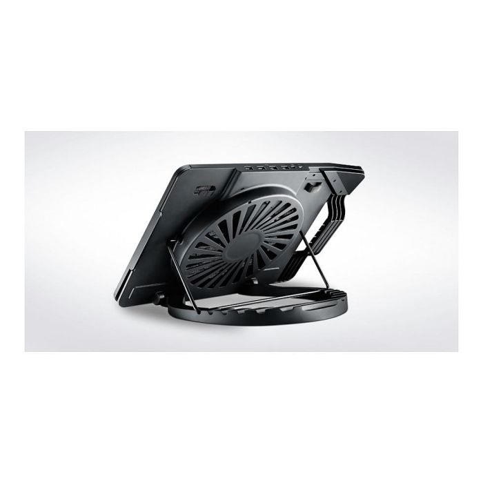 Cooler Master NotePal Ergostand III Base Refrigeradora Portátil 17", Ventilador 23cm 72CFM, USB 2.0 Hub 4 Puertos, Negro, Metal/Plástico 2 Cooler Master NotePal Ergostand III Base Refrigeradora Portátil 17", Ventilador 23cm 72CFM, USB 2.0 Hub 4 Puertos, Negro, Metal/Plástico 2