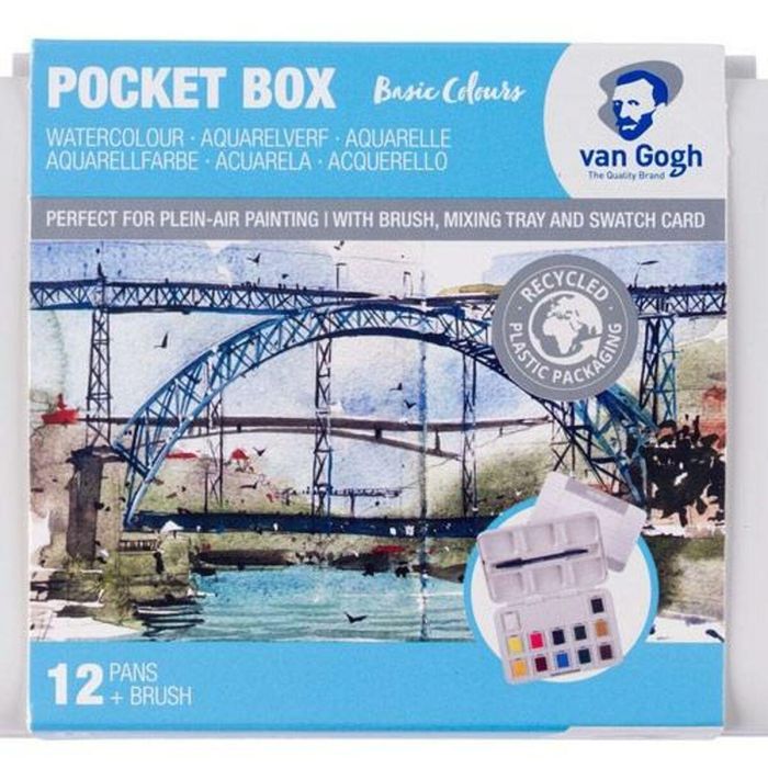 Set de Pinturas Acuarela Talens Van Gogh Multicolor (10 Unidades) 1