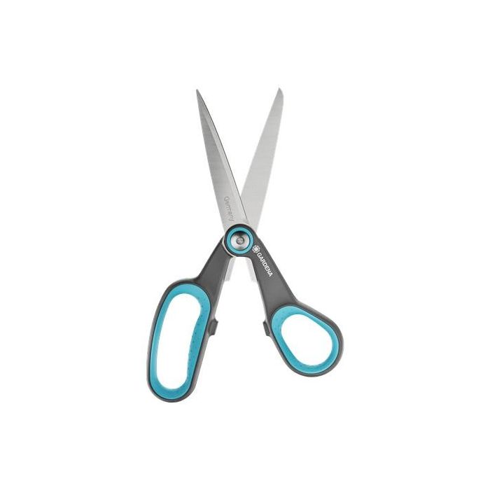 Gardena 12215-20 Tijera Multicut Bypass de Acero Inoxidable para Hogar, Jardín, Hobby, Cartón y Cuerda 1