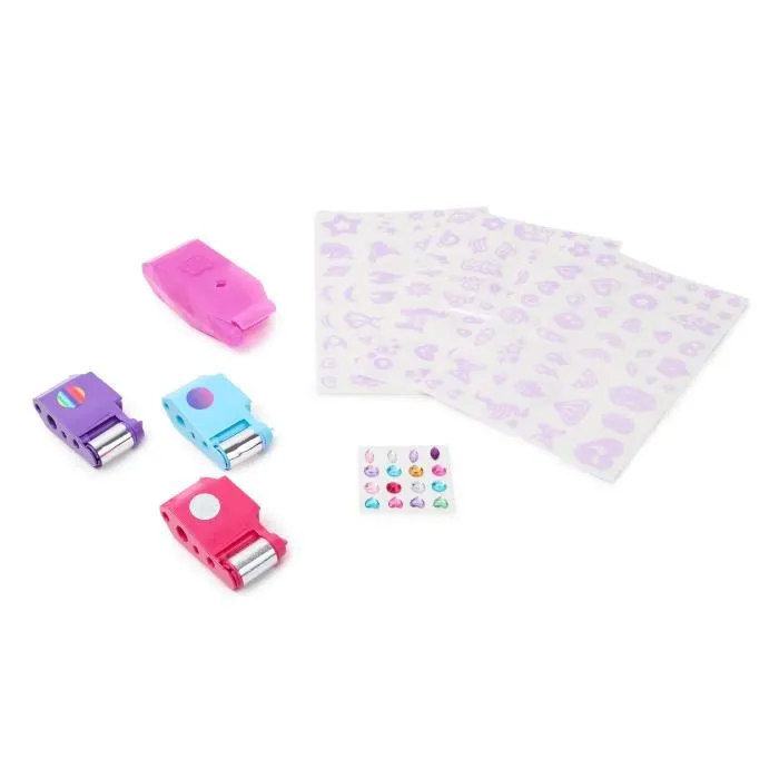 Spin Master 6071786 Cool Maker Shimmer Me Bodyart Studio para Niñas, Estudio de Tatuajes Temporales con 135 Diseños y Gemas Decorativas 3