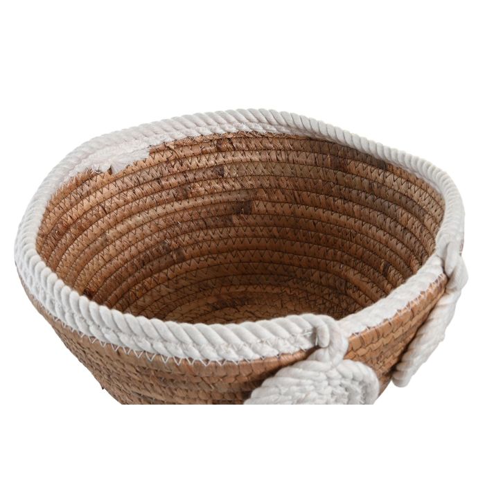 DKD Home Decor Centro Mesa Boho de Seagrass y Cuerda Natural Blanco 29x29x14 cm 1 DKD Home Decor Centro Mesa Boho de Seagrass y Cuerda Natural Blanco 29x29x14 cm 1