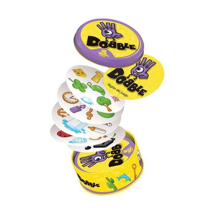 Asmodee Juego Dobble. Juego de cartas basado en la velocidad, observación y reflejos para niños y adultos. 1