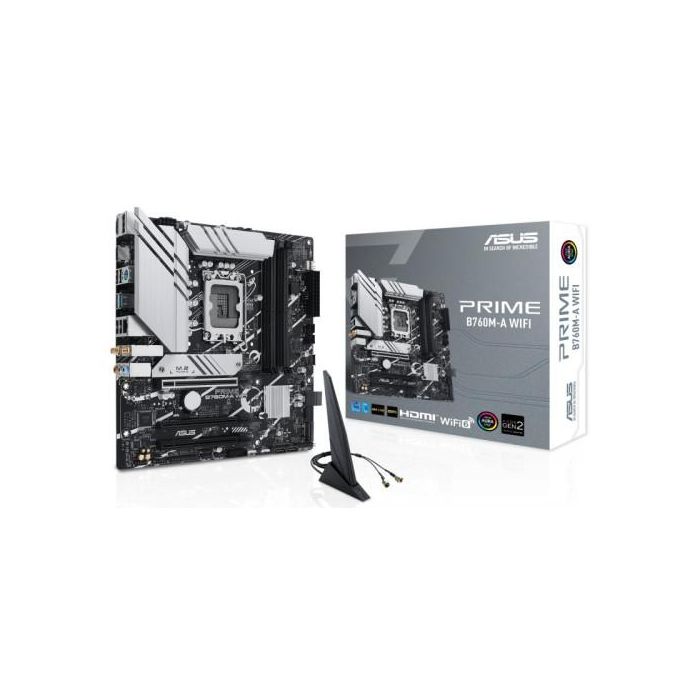 Placa Base Asus PRIME B760M-A WiFi Socket 1700/ Micro ATX Placa Base Asus PRIME B760M-A WiFi Socket 1700/ Micro ATX