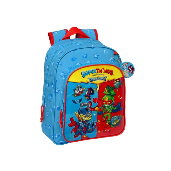 Mochila Escolar SuperThings Rescue force 27 x 33 x 10 cm Azul