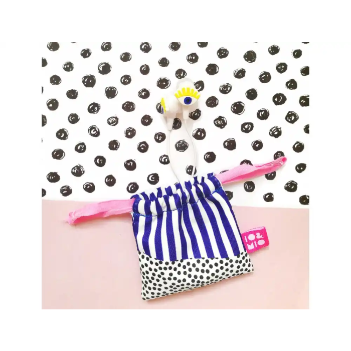 Wondee Oh Yeah Sure Auriculares Estéreo con Micrófono, Blanco, Jack 3.5mm, Cable, Impedancia 16 Ohms, Respuesta 20Hz-20kHz, Bolsa de Tela Incluida