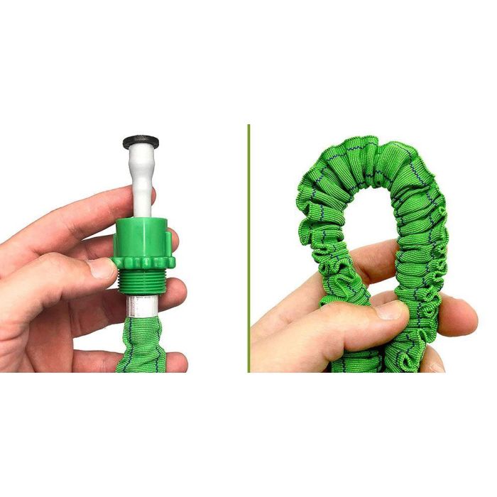 Edm Manguera Extensible Ø12 mm, ½ Pulg, 7,5 m con Pistola de 7 Chorros y Accesorios 3