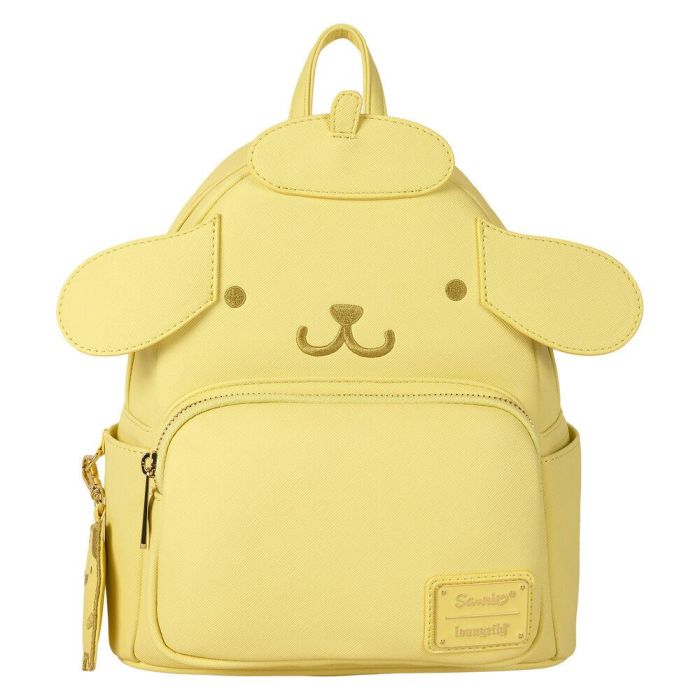 Loungefly Mochila Pompompurin Hello Kitty de Piel Sintética Texturizada con Detalles Bordados y Apliques - 26cm
