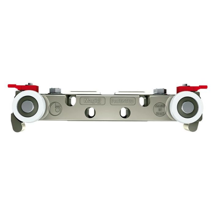 Terno Magic2 Vetro Kit Deslizamiento Invisible para Puertas de Cristal 8mm Espesor, Largo 1100, Amortiguador y Ajuste Micrométrico