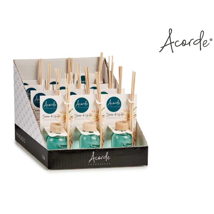 Mikado 50 ml Dama de Noche - Acorde, Vidrio, Madera, 7x17x5 cm (12 Unidades) 2 Mikado 50 ml Dama de Noche - Acorde, Vidrio, Madera, 7x17x5 cm (12 Unidades) 2