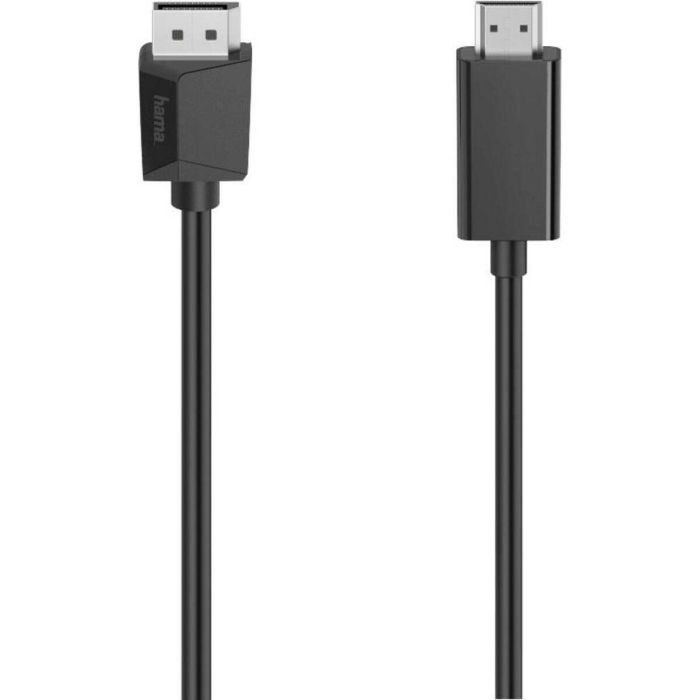 Adaptador DisplayPort a HDMI Hama 00200712 1,5 m Negro 1 Adaptador DisplayPort a HDMI Hama 00200712 1,5 m Negro 1