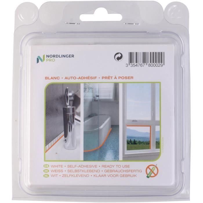 Junta de Sellado Autoadhesiva - NORDLINGER PRO - Mastiplast 9 mm - Blanco 1