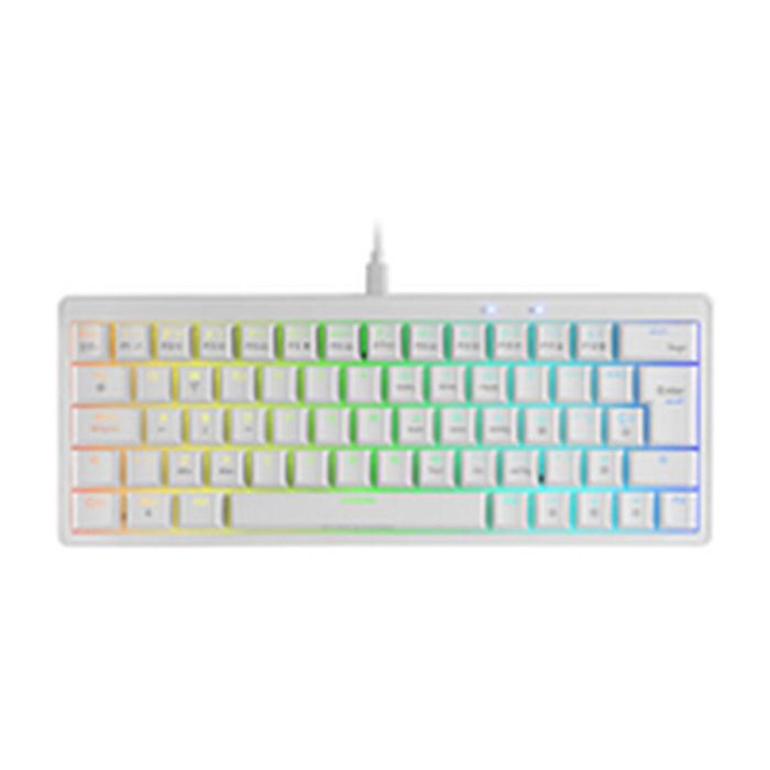 Teclado Gaming Mars Gaming MKMINIPROWYES Qwerty US Blanco 8 Teclado Gaming Mars Gaming MKMINIPROWYES Qwerty US Blanco 8