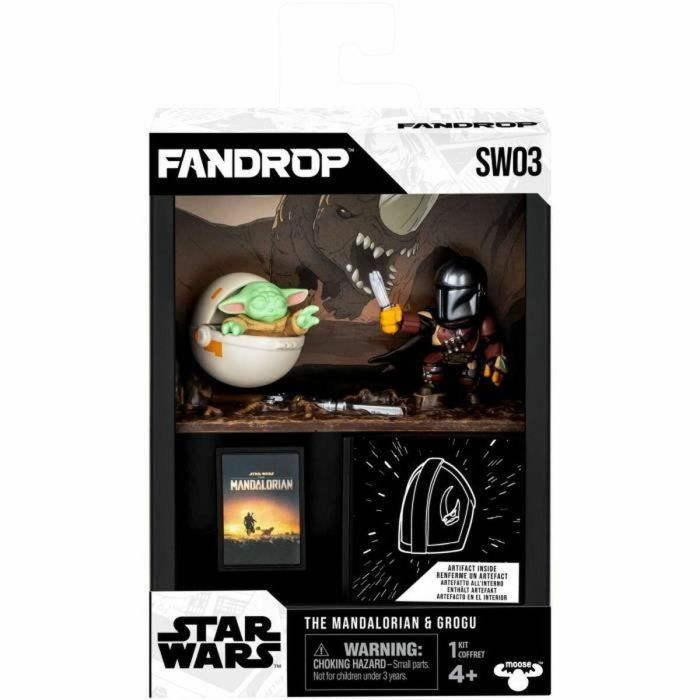 Fandrop Figura - Mandalorian & Grogu - Vitrina con escena de culto + mini póster - 18 cm - FAN0630996920763 2