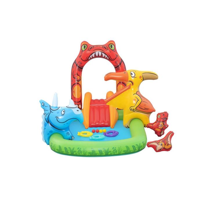 Bestway Piscina Hinchable Parque de Juegos Dinosaurios 241x140x137 cm +3-6 Años Jardin 53160 5