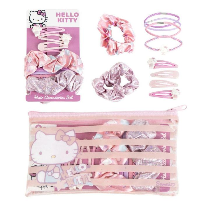 Hello Kitty Set de Belleza Accesorios Rosa para Niñas Edad 3+ (17x10x1cm) 3