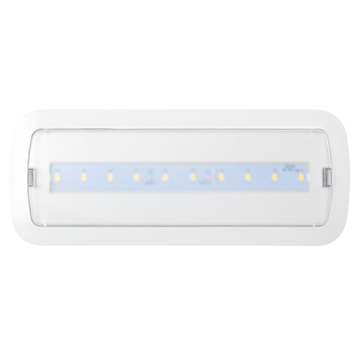 Luz de Emergencia LED Empotrable o Superficie, 200 lm, 5000K Blanco Frío, Permanente/No Permanente, 3h Autonomía L116MN-B 3 Luz de Emergencia LED Empotrable o Superficie, 200 lm, 5000K Blanco Frío, Permanente/No Permanente, 3h Autonomía L116MN-B 3