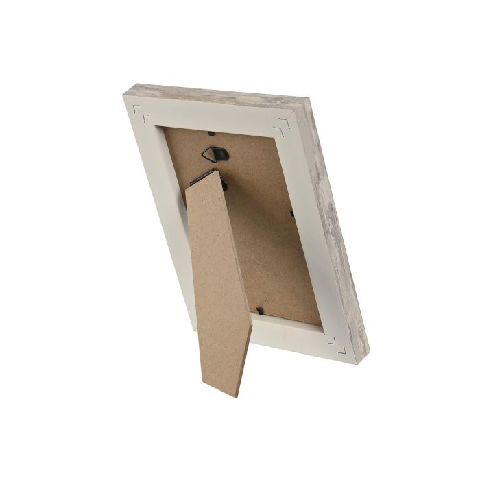 Marco Foto 10X15 Scandi DKD Home Decor Blanco Natural 2 x 20 x 14.5 cm (2 Unidades) 2