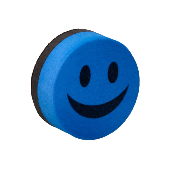 Liderpapel Borrador Magnético Pizarra Blanca Redondo 5 cm Diámetro Cara Sonriente Colores Surtidos 4