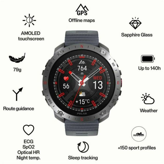 Reloj Hombre Polar 900110287 Gris 1,39" 3 Reloj Hombre Polar 900110287 Gris 1,39" 3